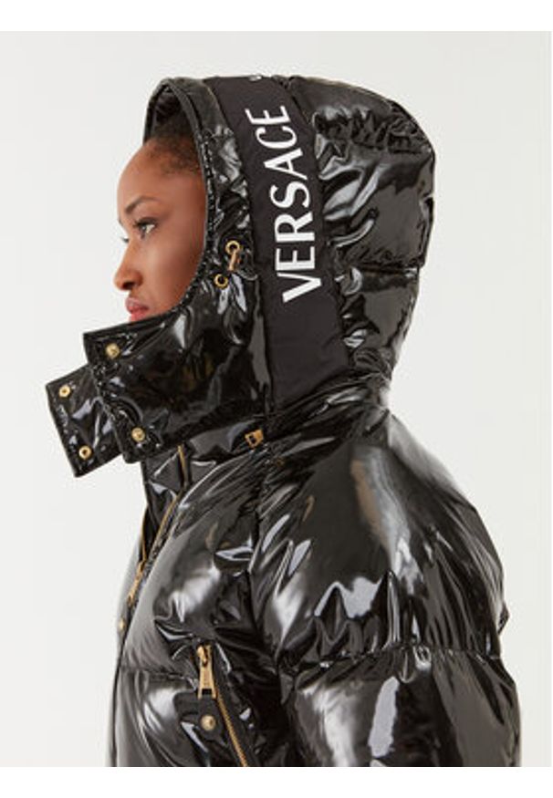 Versace Jeans Couture Kurtka puchowa 75HAU402 Czarny Regular Fit. Kolor: czarny. Materiał: puch, syntetyk