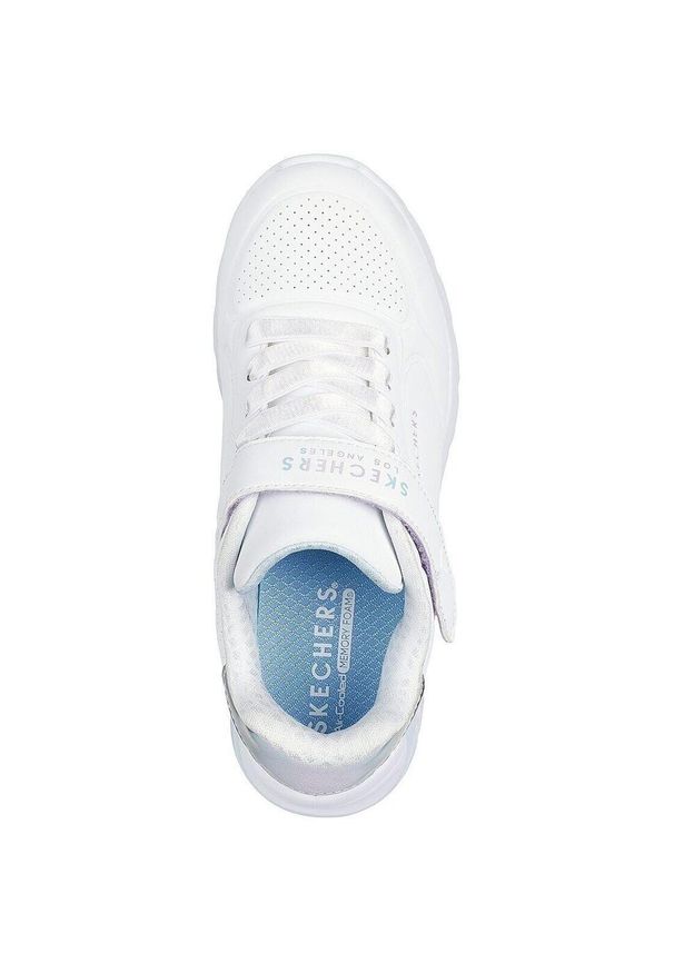 skechers - Adidasy Skechers Uno Lite 2.0 - Vivid, Dzieci. Kolor: biały. Materiał: skóra ekologiczna, materiał