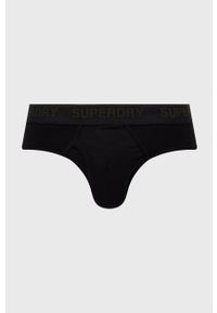 Superdry Slipy (3-pack) męskie kolor czarny. Kolor: czarny. Materiał: bawełna #4