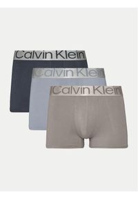 Calvin Klein Underwear Komplet 3 par bokserek 000NB3130A Niebieski. Kolor: niebieski. Materiał: bawełna