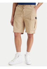 DC Shoes Szorty materiałowe Tundra ADYWS03086 Beżowy Regular Fit. Kolor: beżowy. Materiał: bawełna #1
