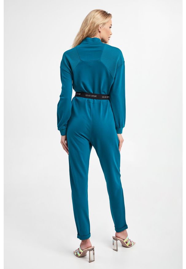 Liu Jo Sport - Kombinezon LIU JO SPORT. Materiał: prążkowany, materiał. Długość: długie. Wzór: aplikacja. Styl: sportowy