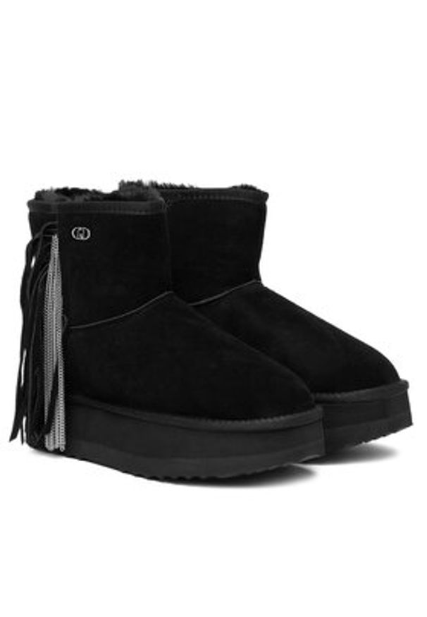 Liu Jo Śniegowce SF5109 PX002 Czarny. Kolor: czarny. Materiał: skóra, zamsz