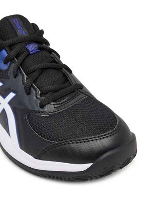 Asics Buty do tenisa Gel-Game Gs Clay/Oc 1044A082 Czarny. Kolor: czarny. Materiał: skóra. Sport: tenis