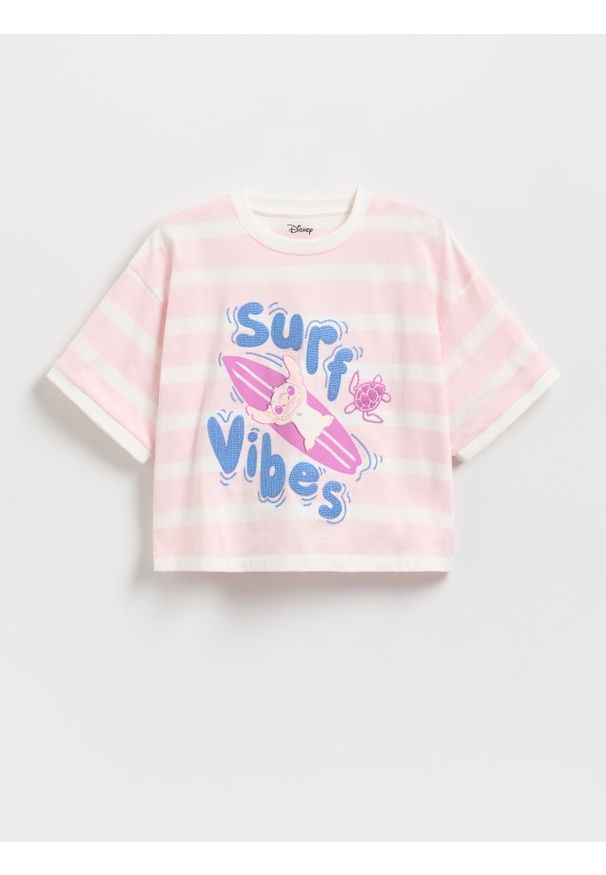 Reserved - T-shirt Lilo i Stitch - wielobarwny. Materiał: bawełna. Długość: krótkie