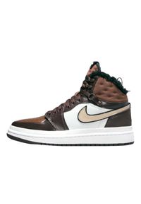 Buty do chodzenia dla dorosłych Air Jordan 1 High Fur Acclimate Brown. Kolor: biały. Sport: turystyka piesza #1
