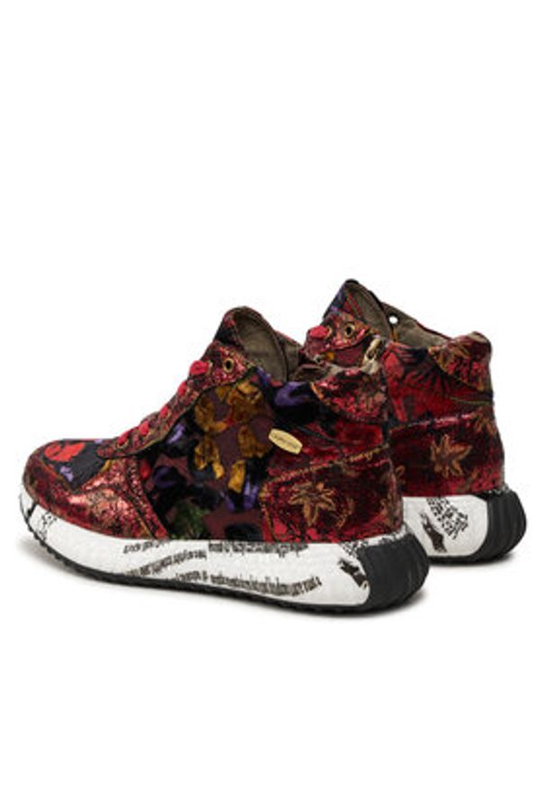 Laura Vita Sneakersy Burton 15 Czerwony. Kolor: czerwony. Materiał: skóra