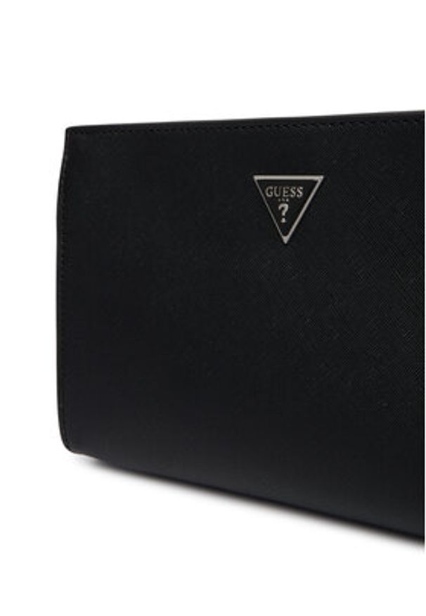 Guess Saszetka HMMISA P6157 Czarny. Kolor: czarny. Materiał: skóra
