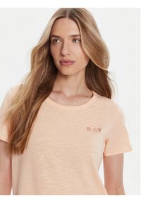 Roxy T-Shirt ERJZT05731-MEF0 Pomarańczowy Regular Fit. Kolor: pomarańczowy. Materiał: bawełna #4