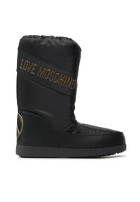 Love Moschino - LOVE MOSCHINO Śniegowce JA24032G1HISY000 Czarny. Kolor: czarny. Materiał: materiał