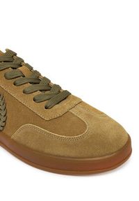 Pollini Sneakersy SA15192G0MXA281A Khaki. Kolor: brązowy. Materiał: zamsz, skóra #3