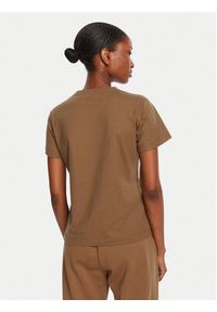 Pinko - PINKO T-Shirt Nambrone 103320 A2RN Brązowy Regular Fit. Kolor: brązowy. Materiał: bawełna