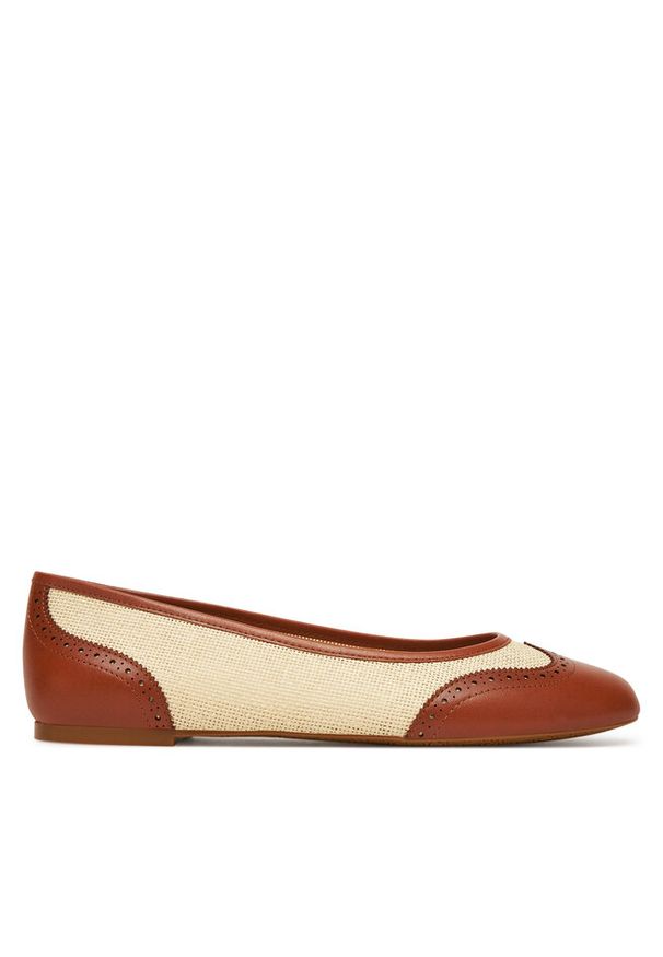 Lauren Ralph Lauren - Baleriny LAUREN RALPH LAUREN. Kolor: beżowy