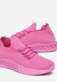 Renee - Różowe Buty Sportowe Anatylus. Zapięcie: bez zapięcia. Kolor: różowy. Materiał: materiał. Szerokość cholewki: normalna #3