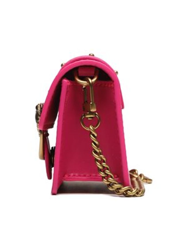 Pinko Torebka Love One Micro C 100064 A0F1 Różowy. Kolor: różowy. Materiał: skórzane