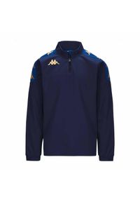 Kurtka z dresu Kappa Gassolo. Kolor: niebieski, wielokolorowy. Materiał: dresówka. Sport: piłka nożna, fitness #1