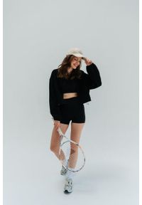 MOONHOLI - Kurtka sportowa Moonholi Uptown z zamkiem. Kolor: czarny. Materiał: polar. Sport: joga i pilates #2