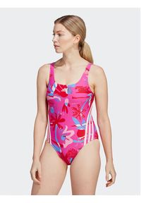 Adidas - adidas Strój kąpielowy Floral 3-Stripes Swimsuit IB5995 Różowy Regular Fit. Kolor: różowy. Materiał: syntetyk #6