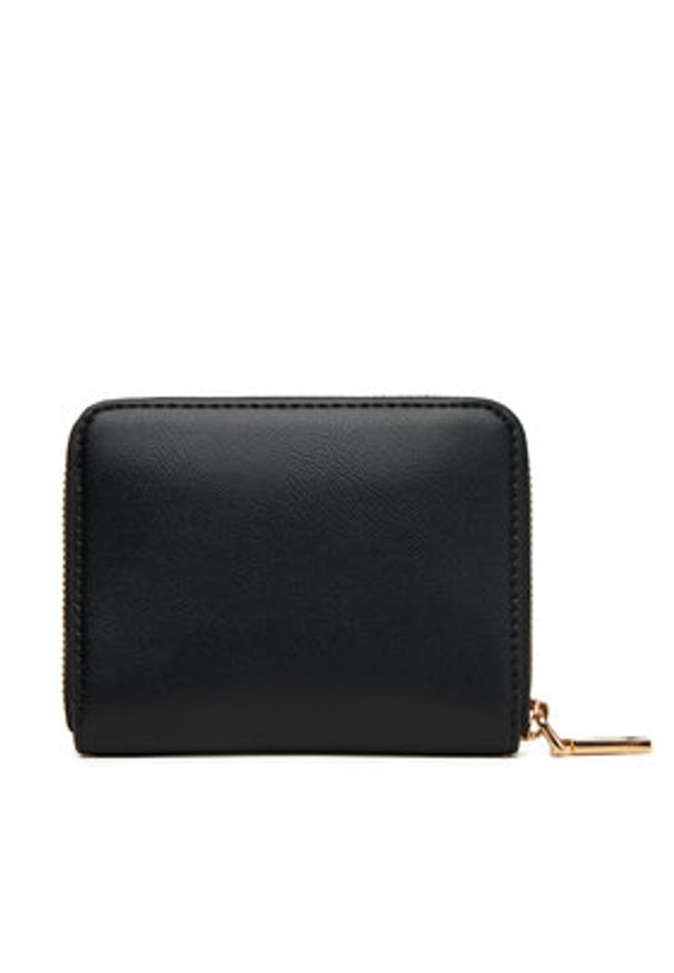 Love Moschino - LOVE MOSCHINO Mały Portfel Damski JC5734PP0MKG0000 Czarny. Kolor: czarny. Materiał: skóra
