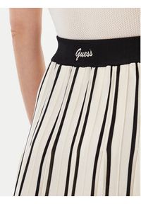 Guess Spódnica plisowana V5GD00 Z3D60 Écru Regular Fit. Materiał: wiskoza