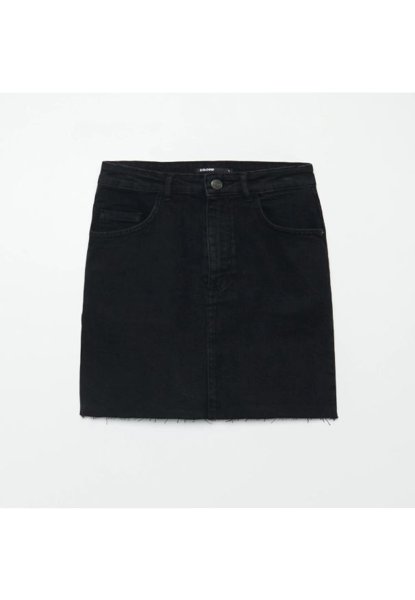 Cropp - Jeansowa spódnica - Czarny. Kolor: czarny. Materiał: jeans