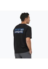 Koszulka męska Patagonia Boardshort Logo Pocket Responsibili ink. Kolor: czarny. Sport: turystyka piesza