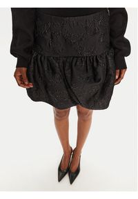 ROTATE Spódnica mini 113602100 Czarny Slim Fit. Kolor: czarny. Materiał: syntetyk #4
