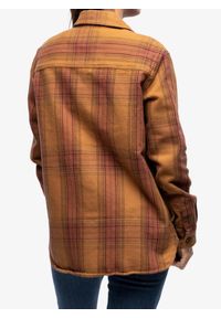 Koszula turystyczna damska Carhartt Twill L/S Plaid Shirt. Kolor: brązowy