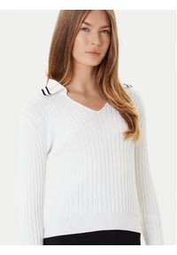 Pinko - PINKO Sweter Linosa 105418 A2PS Biały Regular Fit. Kolor: biały. Materiał: syntetyk #5