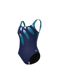 Strój kąpielowy damski jednoczęściowy modelujący na basen Arena Guliana. Kolor: niebieski #1