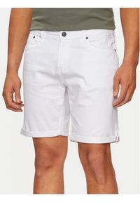 Jack & Jones - Jack&Jones Szorty jeansowe Jpstrick 12248681 Biały Regular Fit. Kolor: biały. Materiał: bawełna #1