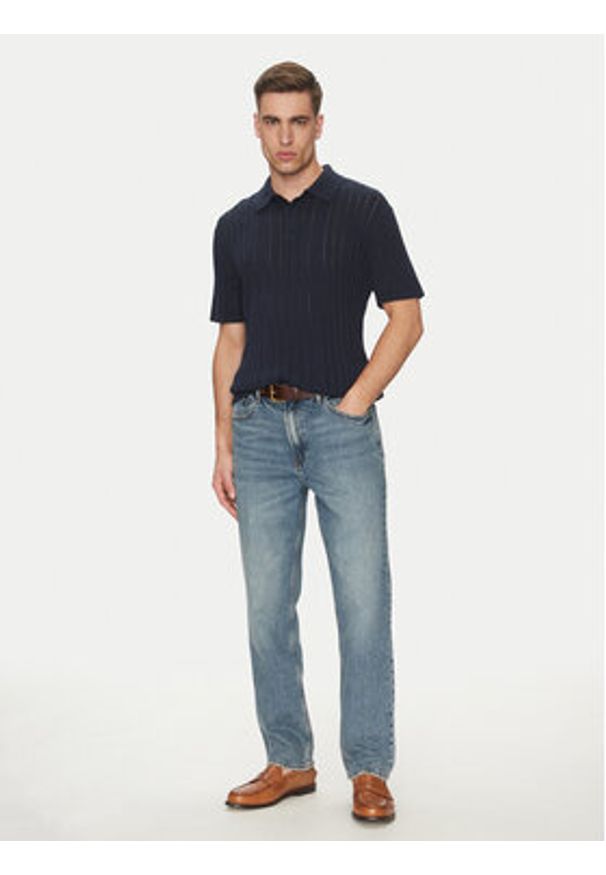 Michael Kors Jeansy CS5900KHP3 Niebieski Straight Fit. Kolor: niebieski