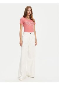 Guess T-Shirt W5YI05 J1314 Różowy Regular Fit. Kolor: różowy. Materiał: bawełna #3