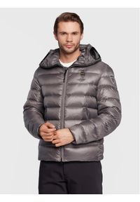 Blauer Kurtka puchowa Enrique BLUC03128 006360 Szary Regular Fit. Kolor: szary. Materiał: puch, syntetyk