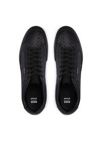 BOSS Sneakersy Nitan 50552890 Czarny. Kolor: czarny. Materiał: skóra