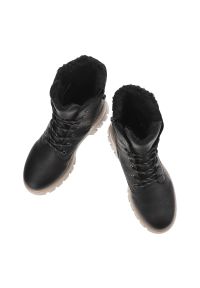 Czarne Botki Rieker Ocieplane Obuwie Damskie. Kolor: czarny. Materiał: materiał. Szerokość cholewki: normalna. Styl: klasyczny, elegancki #4