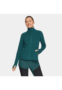 Bluza polarowa turystyczna damska Alpinus Grivola. Kolor: zielony. Materiał: polar #1