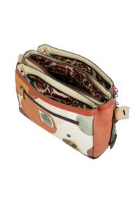 Pomarańczowa Oryginalna Listonoszka Damska Anekke Seria Alma. Kolor: pomarańczowy. Wzór: aplikacja. Dodatki: z breloczkiem. Materiał: zdobione. Styl: casual, elegancki. Rodzaj torebki: na ramię #9