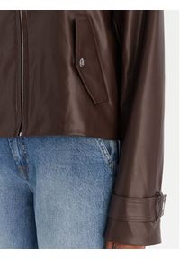 Calvin Klein Jeans Kurtka z imitacji skóry Moto LV047E501G Brązowy Regular Fit. Kolor: brązowy. Materiał: skóra #2
