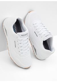 bonprix - Sneakersy Skechers z pianką Memory. Kolor: biały #2