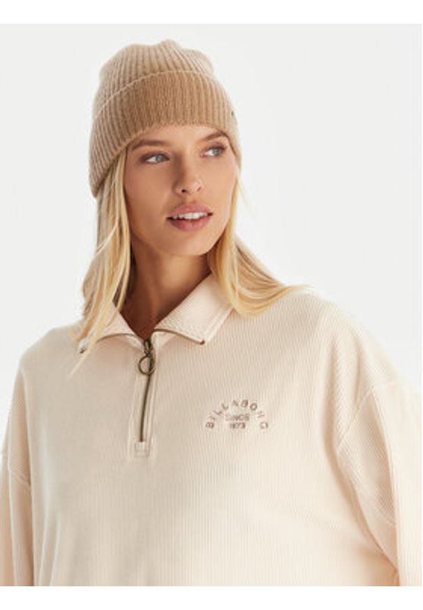 Billabong Bluza Coffee Time EBJKT00115 Écru Regular Fit. Kolor: kremowy. Materiał: syntetyk