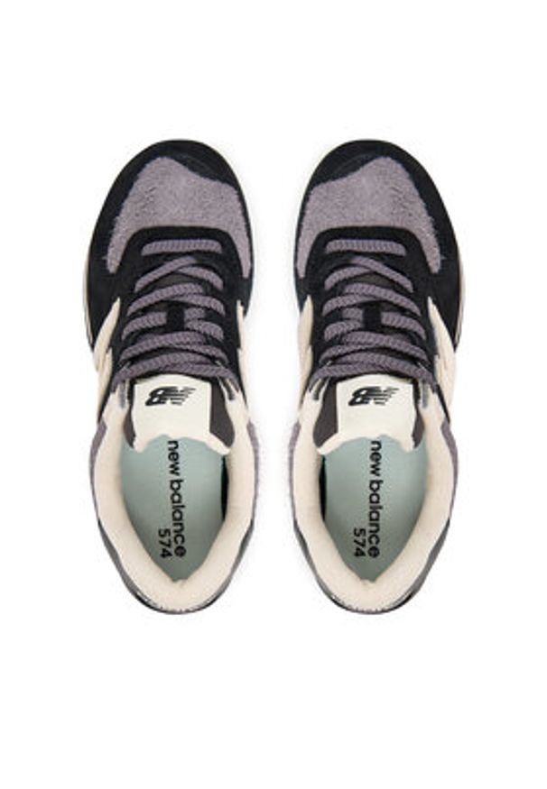 New Balance Sneakersy U574SBK W Czarny. Kolor: czarny. Materiał: zamsz, skóra. Model: New Balance 574