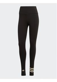 Adidas - adidas Legginsy Adicolor Neuclassics Full Length Leggings (Plus Size) IB7313 Czarny. Kolekcja: plus size. Kolor: czarny. Materiał: bawełna