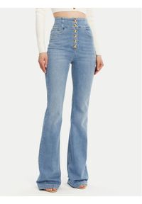 Elisabetta Franchi Jeansy PJ82D51E2 Niebieski Regular Fit. Kolor: niebieski