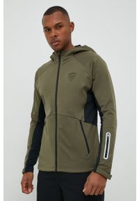 Rossignol kurtka outdoorowa kolor zielony. Kolor: zielony. Materiał: tkanina, materiał, softshell. Długość rękawa: raglanowy rękaw #1