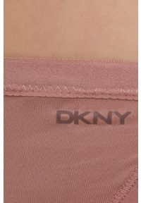 DKNY - Dkny stringi kolor brązowy. Kolor: brązowy