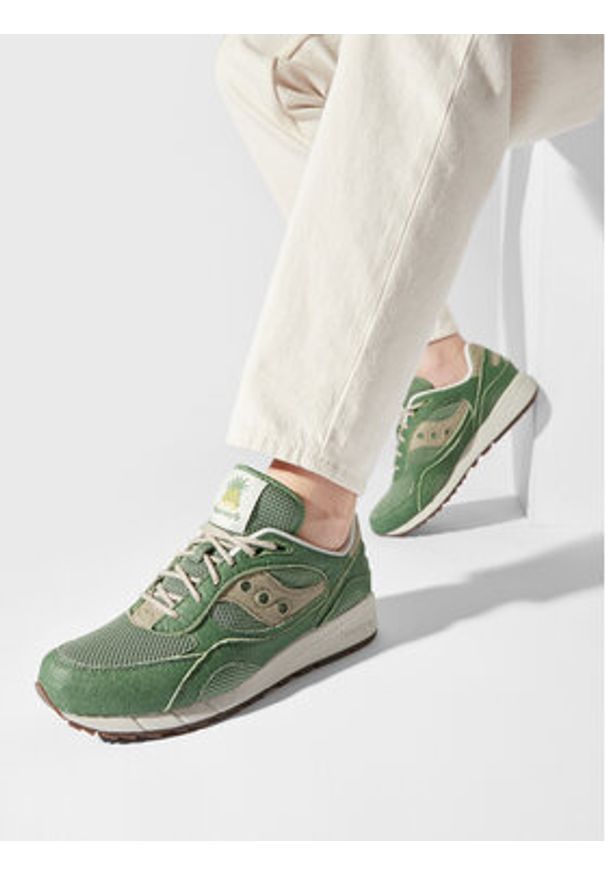 Saucony Sneakersy Shadow 6000 S70639 Zielony. Kolor: zielony. Materiał: materiał