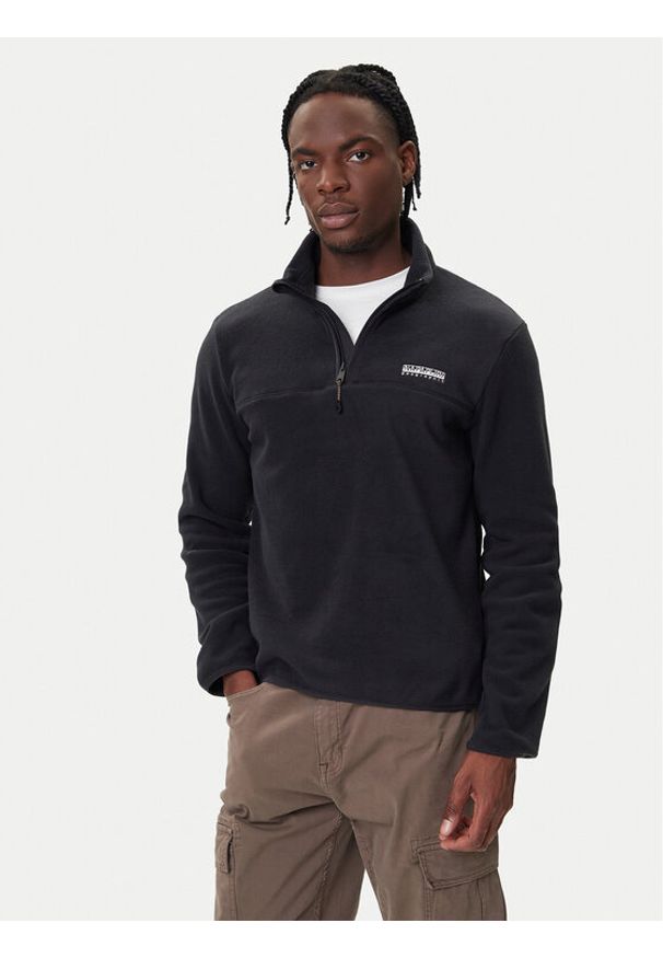 Napapijri Polar T-Dergana NP0A88UZ Czarny Regular Fit. Kolor: czarny. Materiał: syntetyk