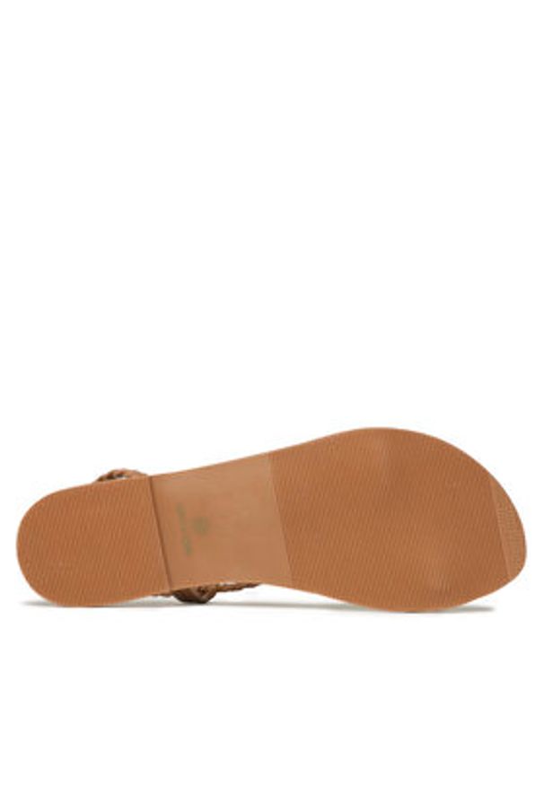 Manebi Sandały Sandals S 9.5 Y0 Brązowy. Kolor: brązowy. Materiał: skóra