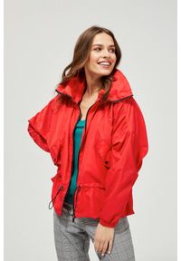 MOODO - Kurtka wiatrówka z kapturem. Typ kołnierza: kaptur. Materiał: poliester. Długość rękawa: długi rękaw. Długość: długie. Wzór: gładki #1